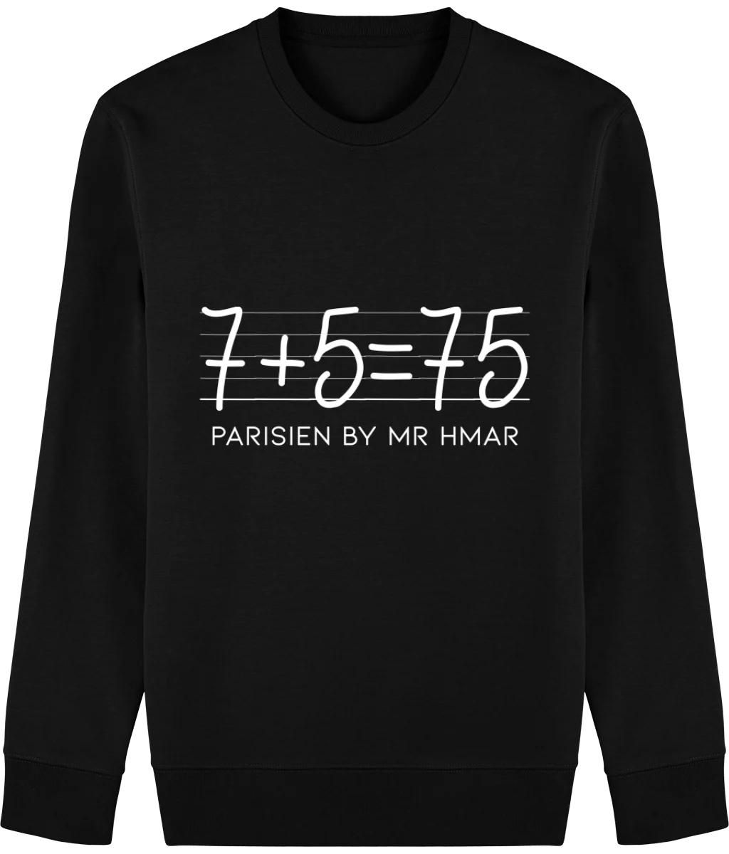 Sweat Mixte "7+5=75" By Mr Hmar – Image 2