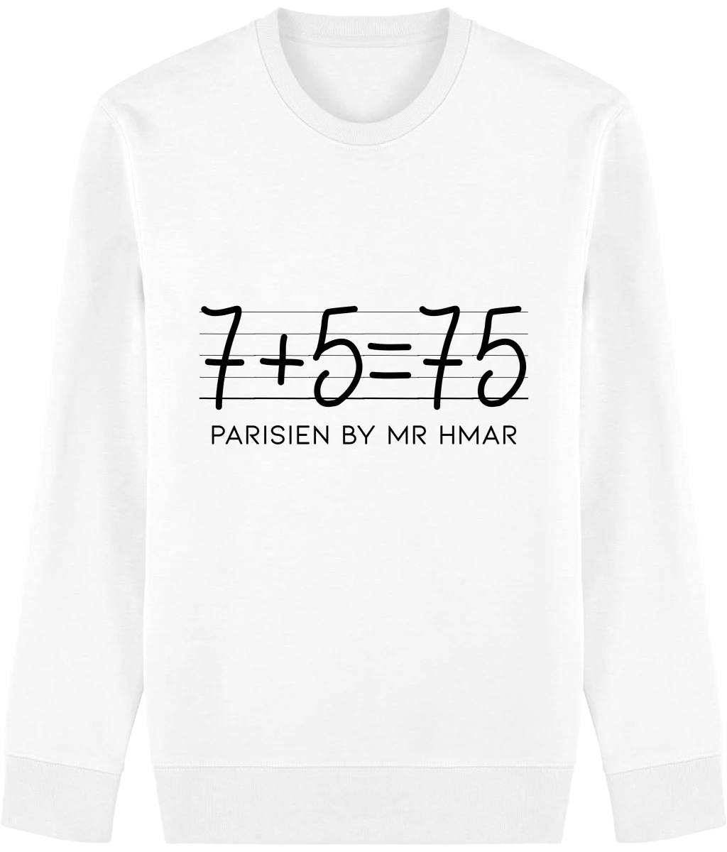Sweat Mixte "7+5=75" By Mr Hmar – Image 4