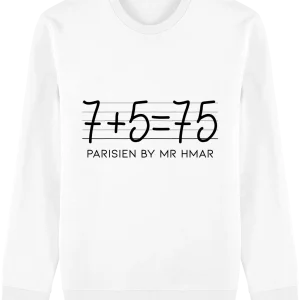 Sweat Mixte "7+5=75" By Mr Hmar