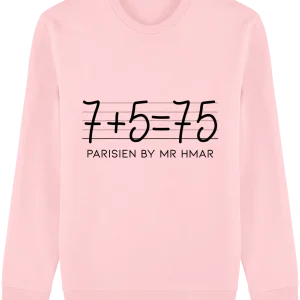 Sweat Mixte "7+5=75" By Mr Hmar