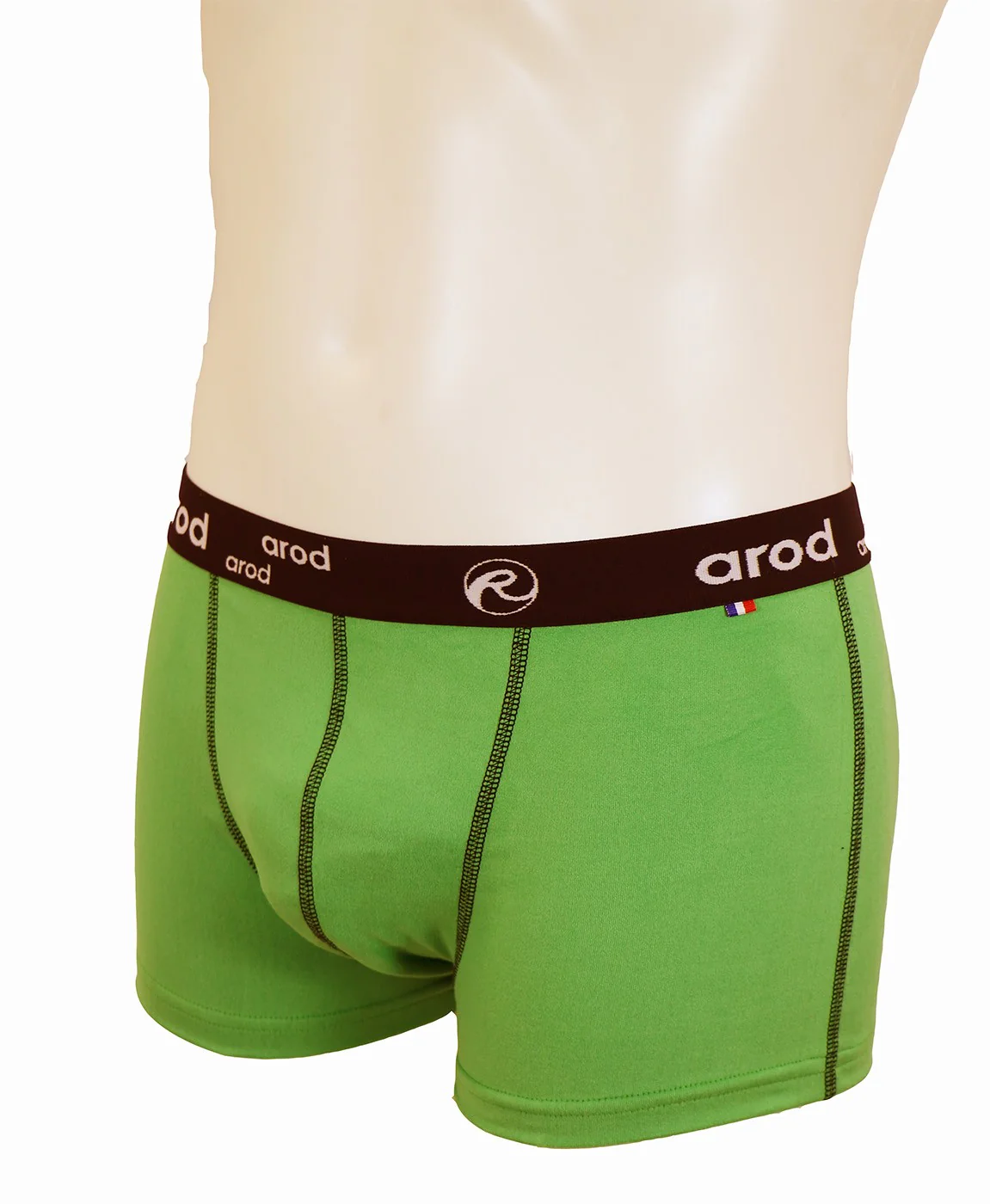 boxer homme coutures plates ZIGGY vert vif – Image 5