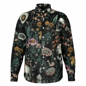 Chemise Homme Manches Longues - Têtes De Morts