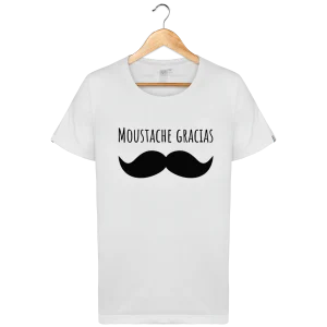T-shirt Bio Origine FRANCE Moustache Gracias 2025