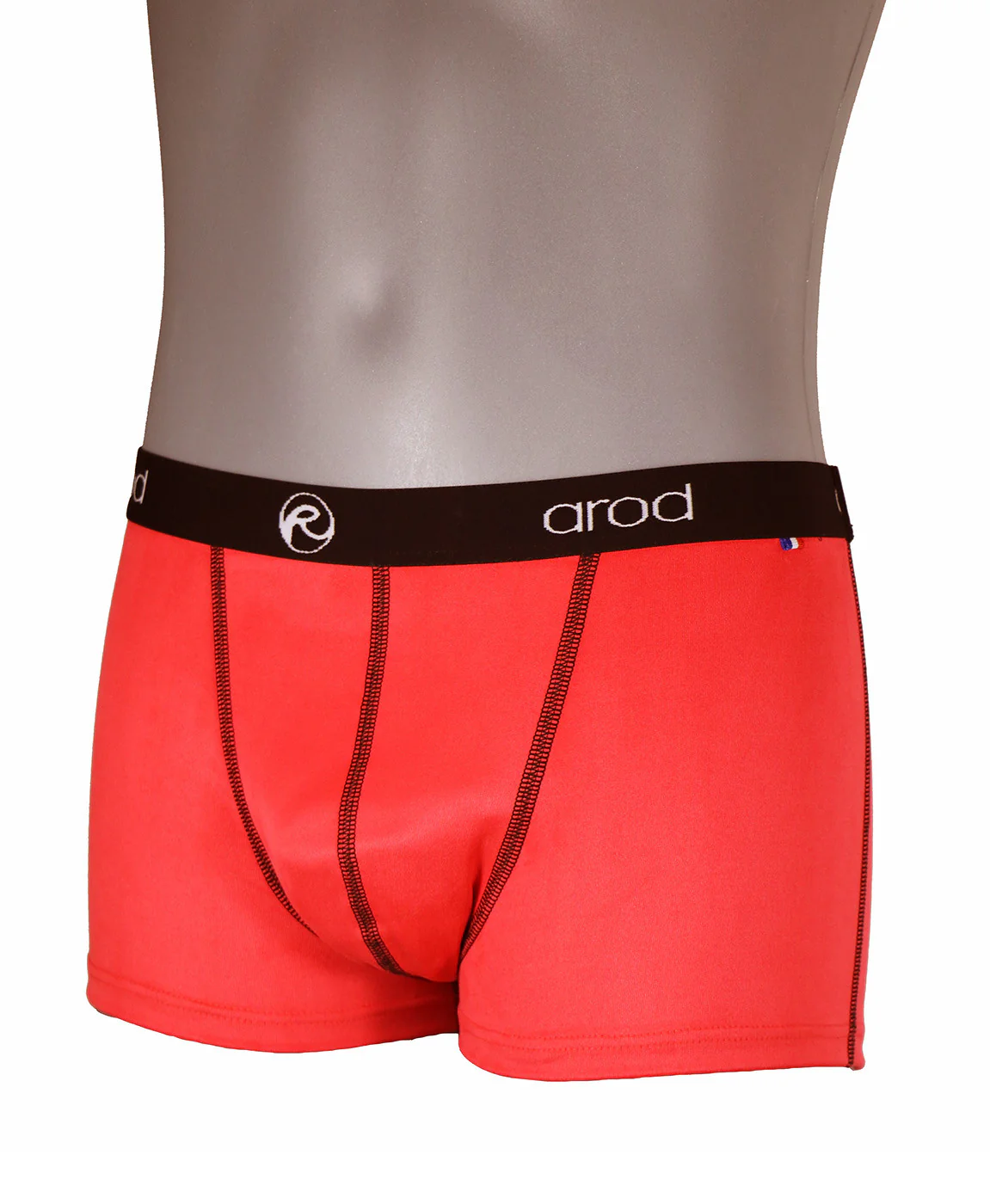 boxer homme coutures plates ZIGGY Rouge FLUO – Image 2