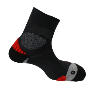 chaussettes anti-ampoules socquettes ATRAIL noir/rouge