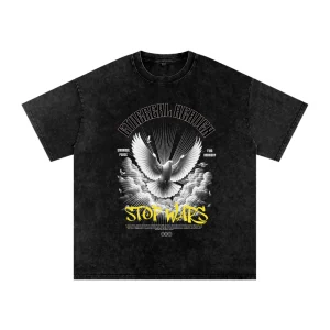 T-shirt anti-guerre “Stop Wars” – Unisexe coton premium