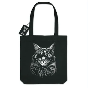 Totebag - BIO - 100% recyclé  - Chat borgne