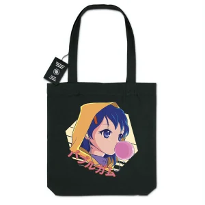 Totebag - BIO - 100% recyclé - Anime-Girl-Wth-Chew-Gum