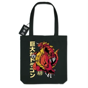 Totebag - BIO - 100% recyclé - "Kaiju Monster"