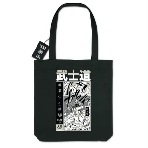 Totebag - BIO - 100% recyclé - "Samurai Bushido"