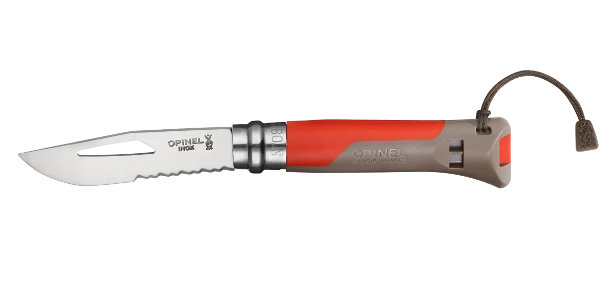 couteau opinel n°8 outdoor ADOOR terre rouge
