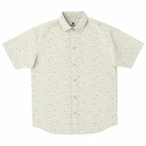 Chemise Homme Manches Courtes À Fleurs