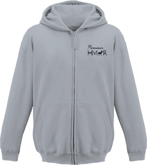 Sweat à Capuche Enfant brodé Monsieur Hmar