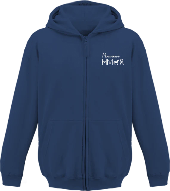 Sweat à Capuche Enfant brodé Monsieur Hmar