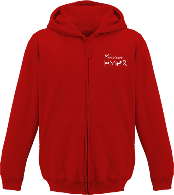 Sweat à Capuche Enfant brodé Monsieur Hmar