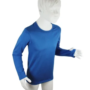 t-shirt enfant manches longues KAMI bleu roi