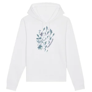 SWEAT À CAPUCHE BIO FLOWERS SHARKS