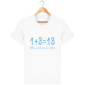 T-shirt homme en coton bio 1+3 =13