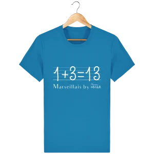 T-shirt homme en coton bio 1+3 =13