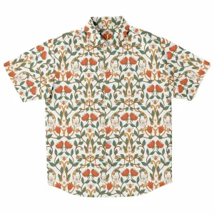 Chemise Homme Manches Courtes À Fleurs