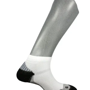 chaussettes anti-ampoules mini-socquettes ARUN blanc gris