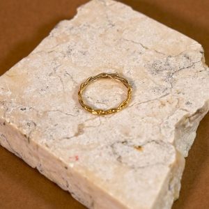 Bague Simple Rose Dorée - Bdm Studio