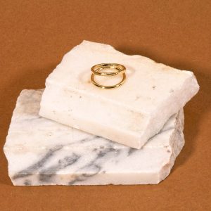 Bague Asymétrique Eve Dorée - Bdm Studio