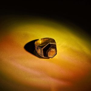 Bague Julien Argent Et Ébène - Ombre Claire