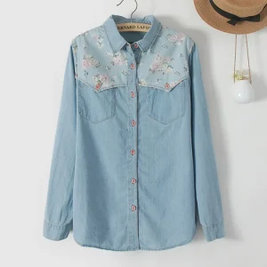 Chemise en Jean Femme Hippie
