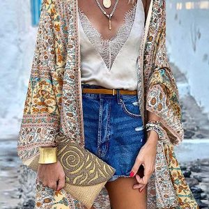 Gilet Hippie Flower Power