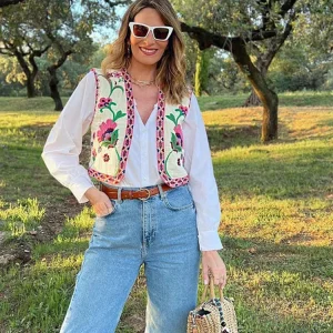 Gilet Sans Manche Hippie