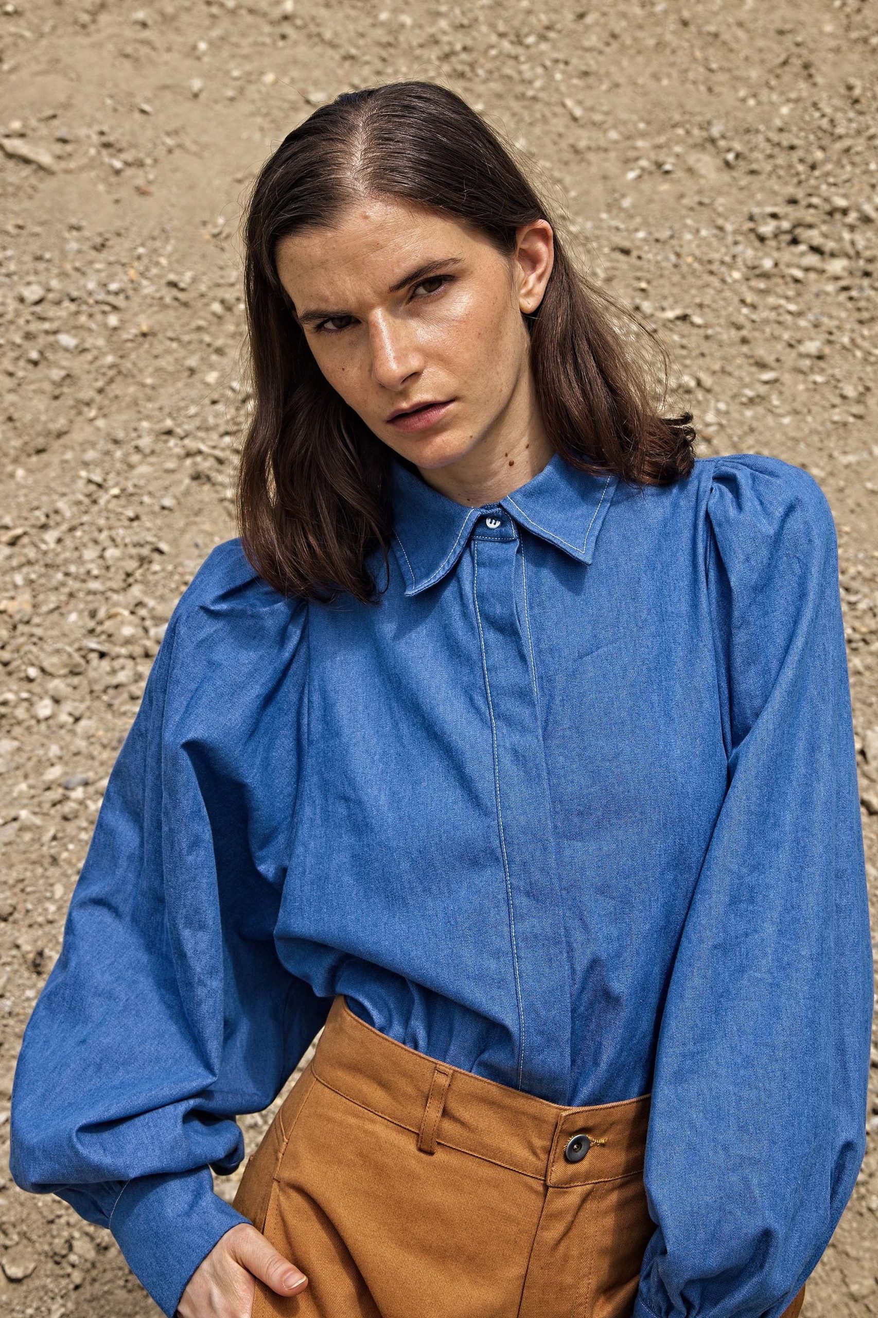 Chemise Azalea Bleu Denim – Image 2