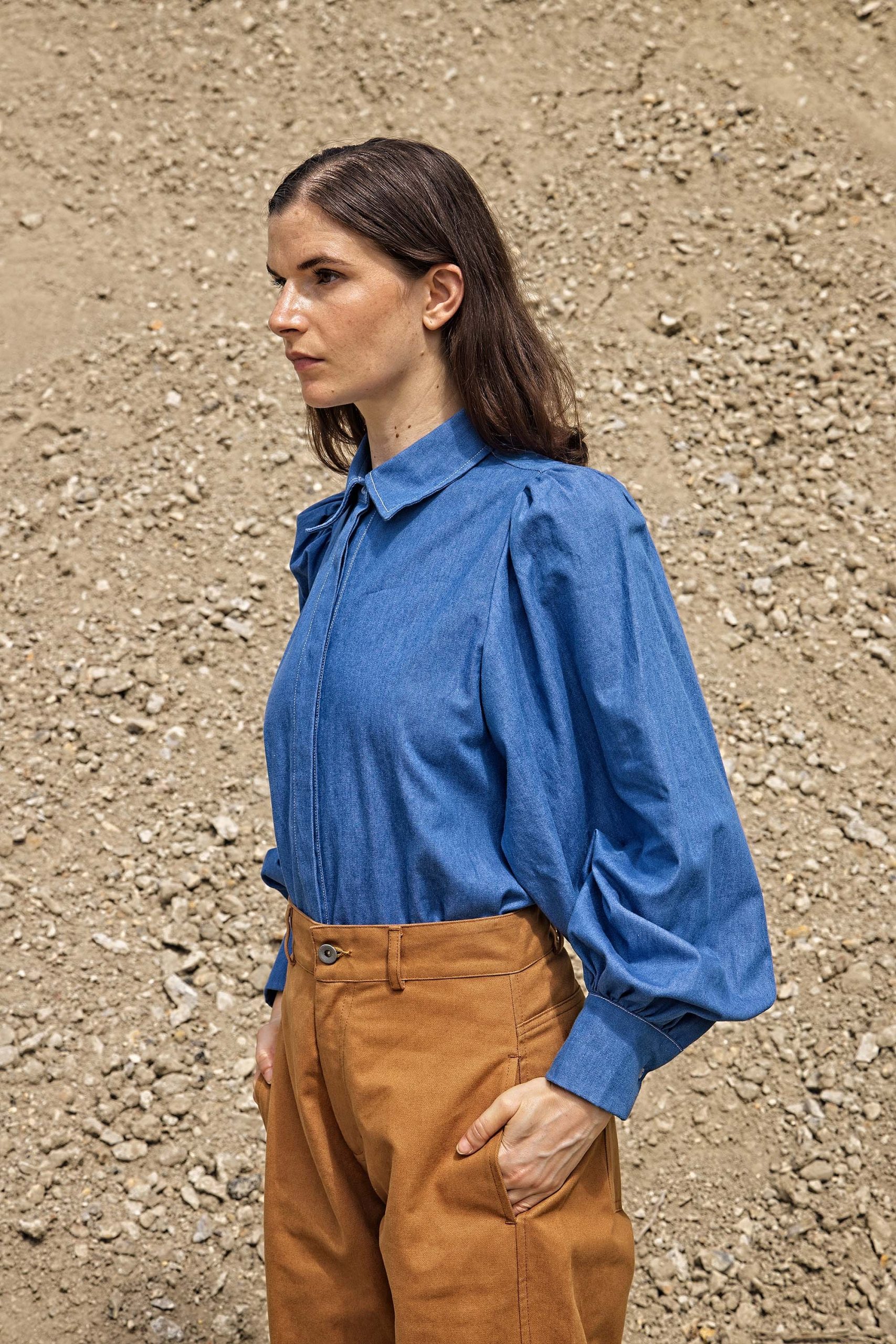 Chemise Azalea Bleu Denim – Image 3