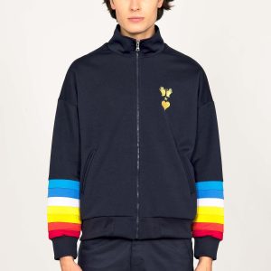 Veste de Sport Valiente Degrade Bleu Marine