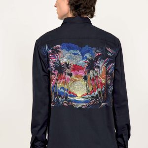 Chemise Flamingo Oasis Bleu Marine