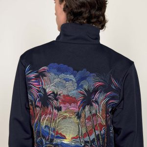 Veste de Sport Clasica Oasis Bleu Marine