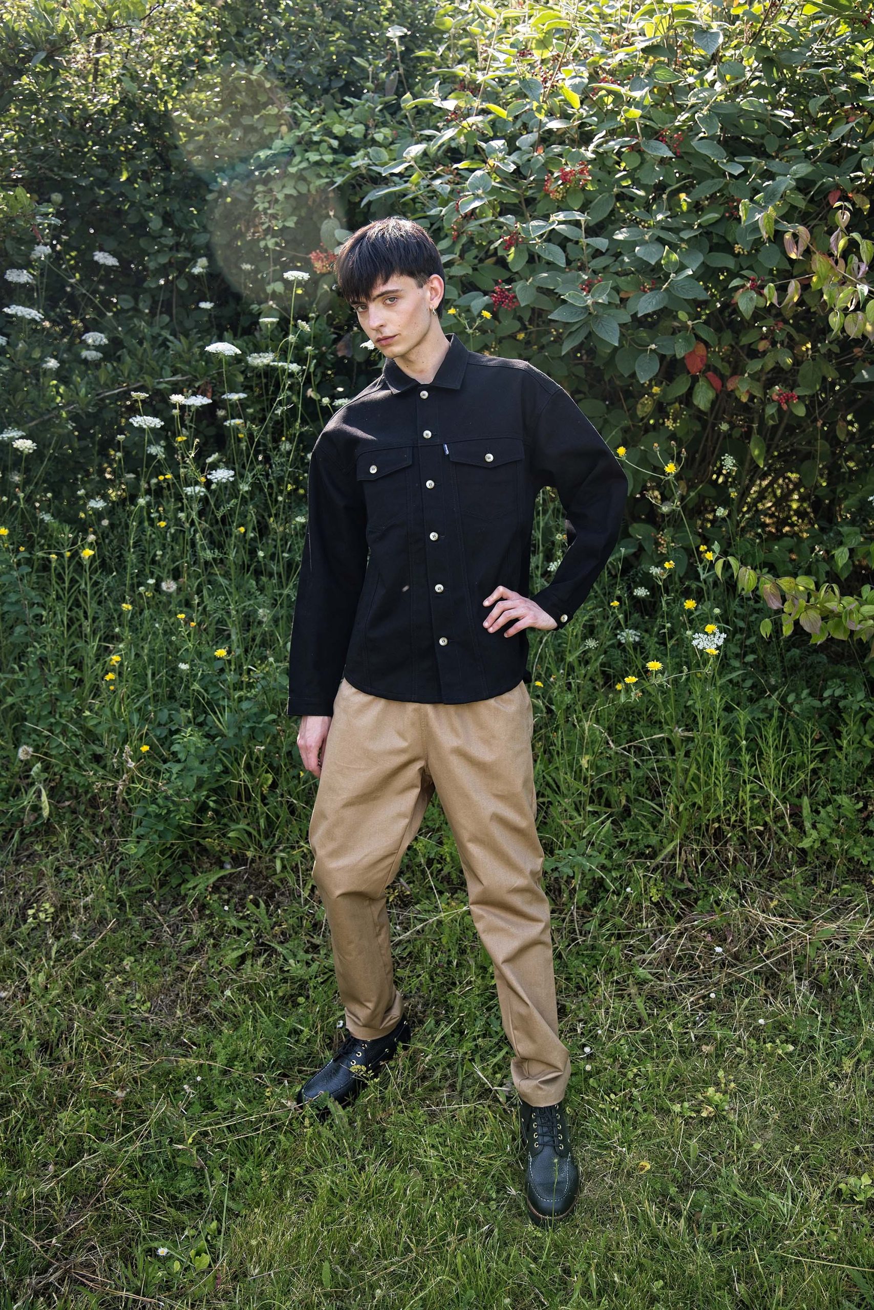 Veste-chemise Attis Noir – Image 7