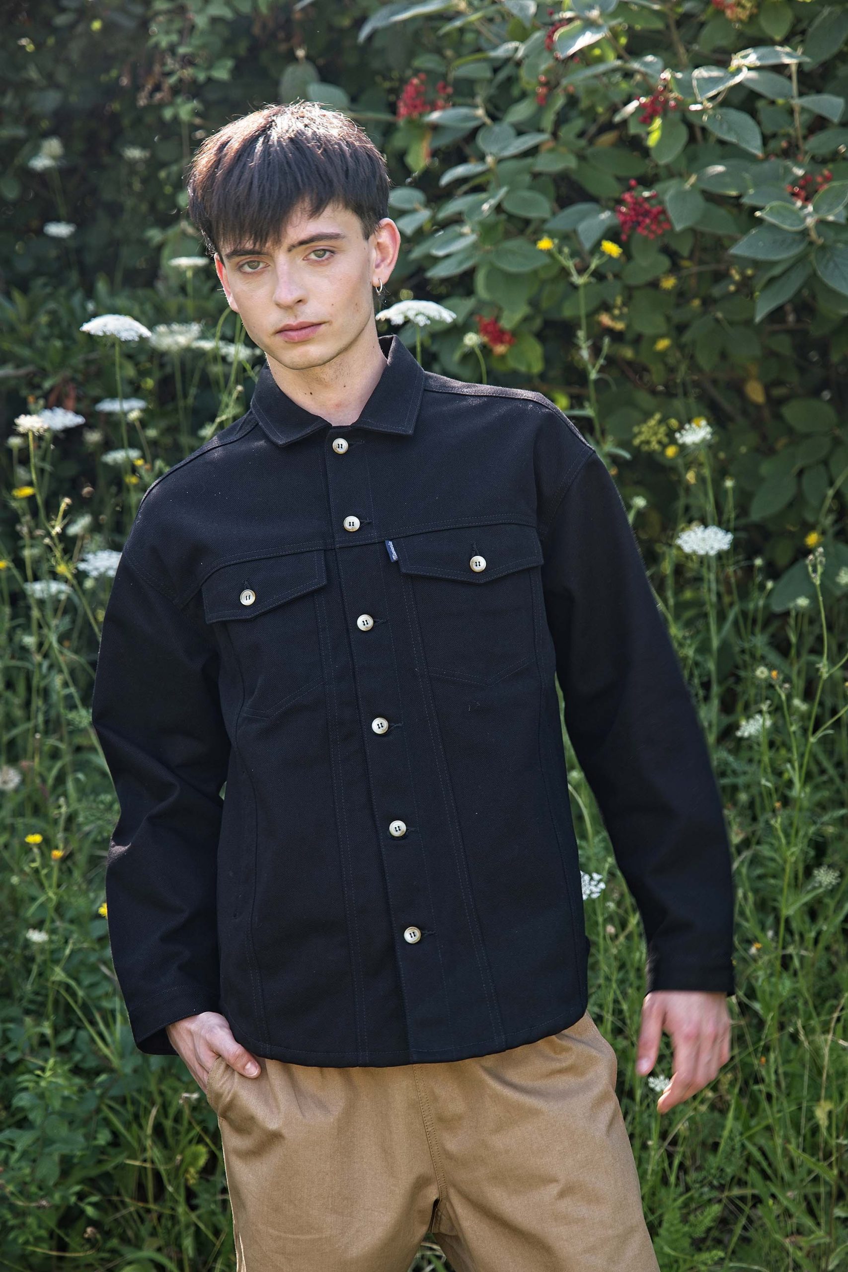 Veste-chemise Attis Noir – Image 2