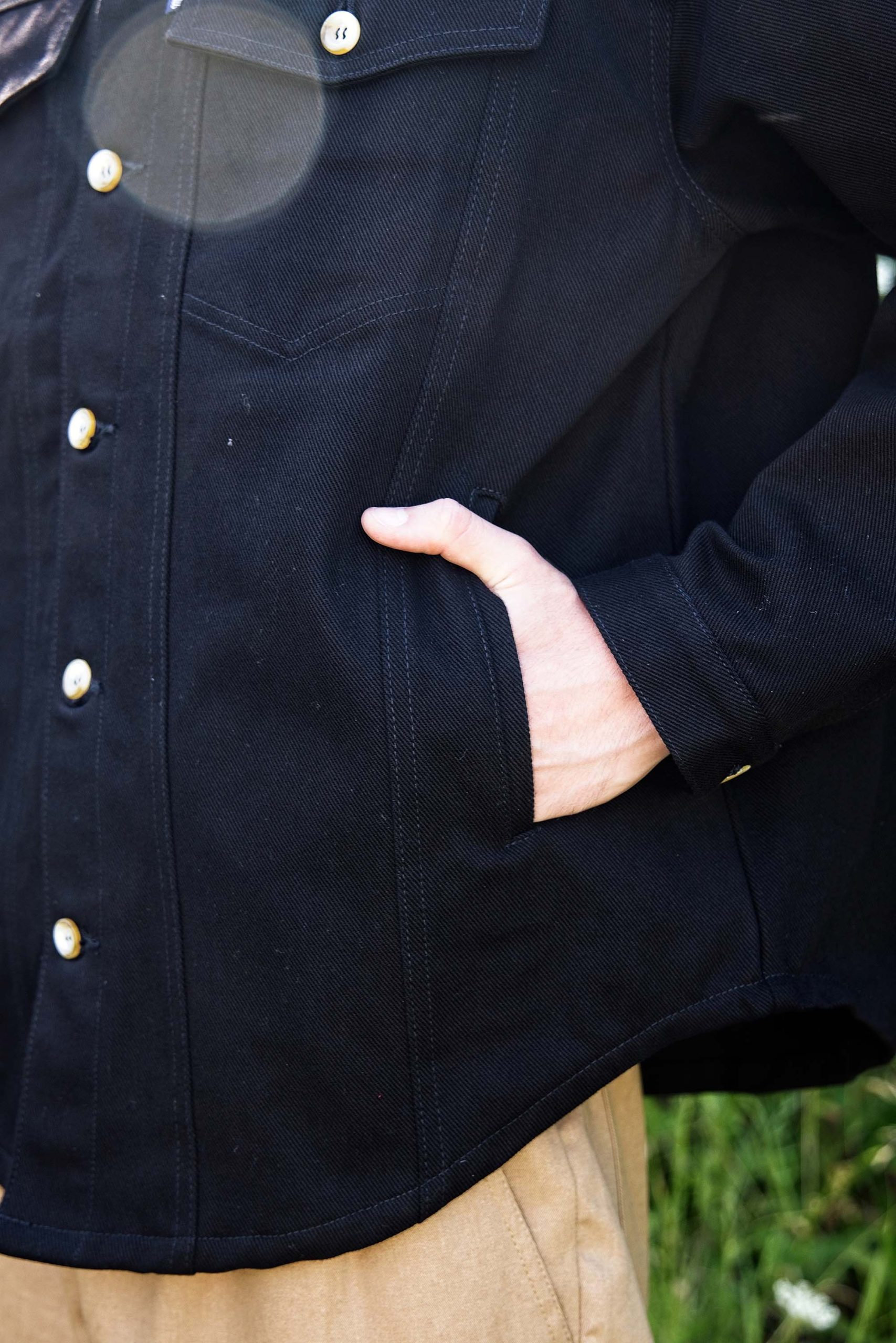 Veste-chemise Attis Noir – Image 6