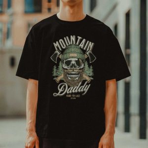 T-shirt Oversize Noir “Mountain Daddy”