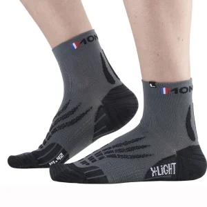 Socquettes MONNET - RUN X-LIGHT - gris/noir