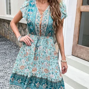 Tenue Hippie Chic Bleu