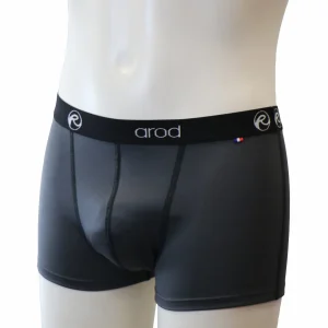 boxer homme coutures plates ZIGGY ardoise et noir