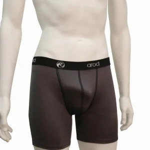 boxer long homme coutures plates ZIGLON ardoise et noir