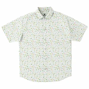 Chemise Homme Manches Courtes À Fleurs