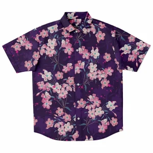 Chemise Homme Manches Courtes À Fleurs