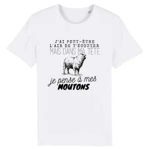 T-Shirt Humour Décalé Éco-Pâturage, Fans de Moutons