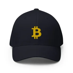 Casquette FLEXFIT brodée - BITCOIN en 3D PUFF