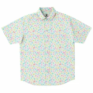 Chemise Homme Manches Courtes À Fleurs