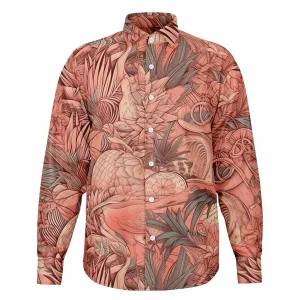 Chemise Homme Manches Longues - Floral Pale